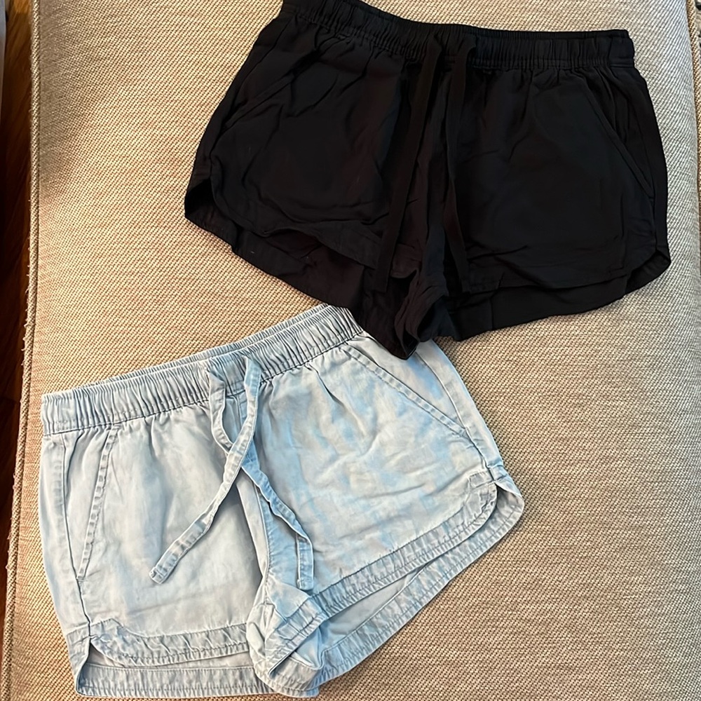two pairs of soft shorties